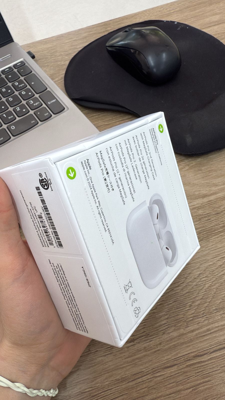 Audifonos (AirPods) Pro 2 (2.ª Generación) Para iPhone iPad Android (Blancos)