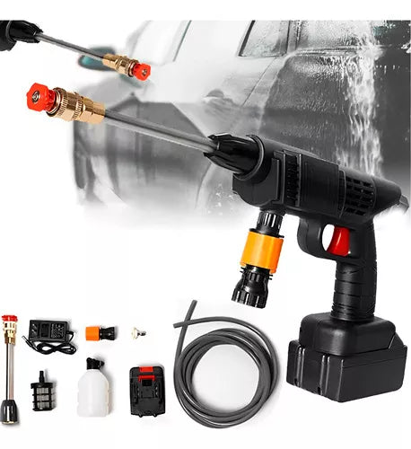 Hidrolavadora Portátil con 2 Baterías – ¡Limpieza Eficiente en Cualquier Lugar! 🚗🏡