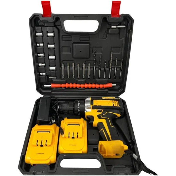MaxDrill Pro Dual Force - TALADRO INALAMBRICO 2 BATERIAS 98V
