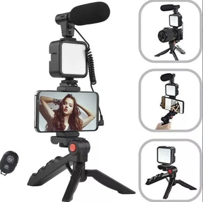 KIT Tripode De Celular Con Luz Y Microfono