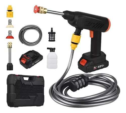 Hidrolavadora Portátil con 2 Baterías – ¡Limpieza Eficiente en Cualquier Lugar! 🚗🏡
