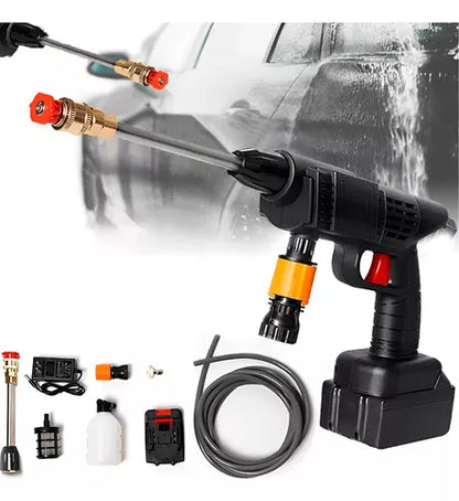 Hidrolavadora Portátil con 2 Baterías – ¡Limpieza Eficiente en Cualquier Lugar! 🚗🏡