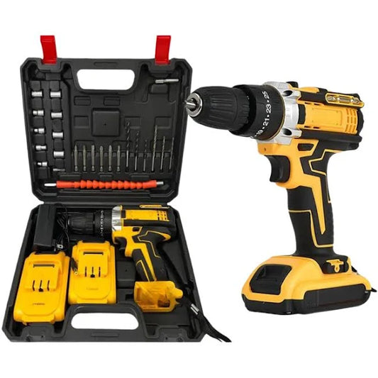 MaxDrill Pro Dual Force - TALADRO INALAMBRICO 2 BATERIAS 98V